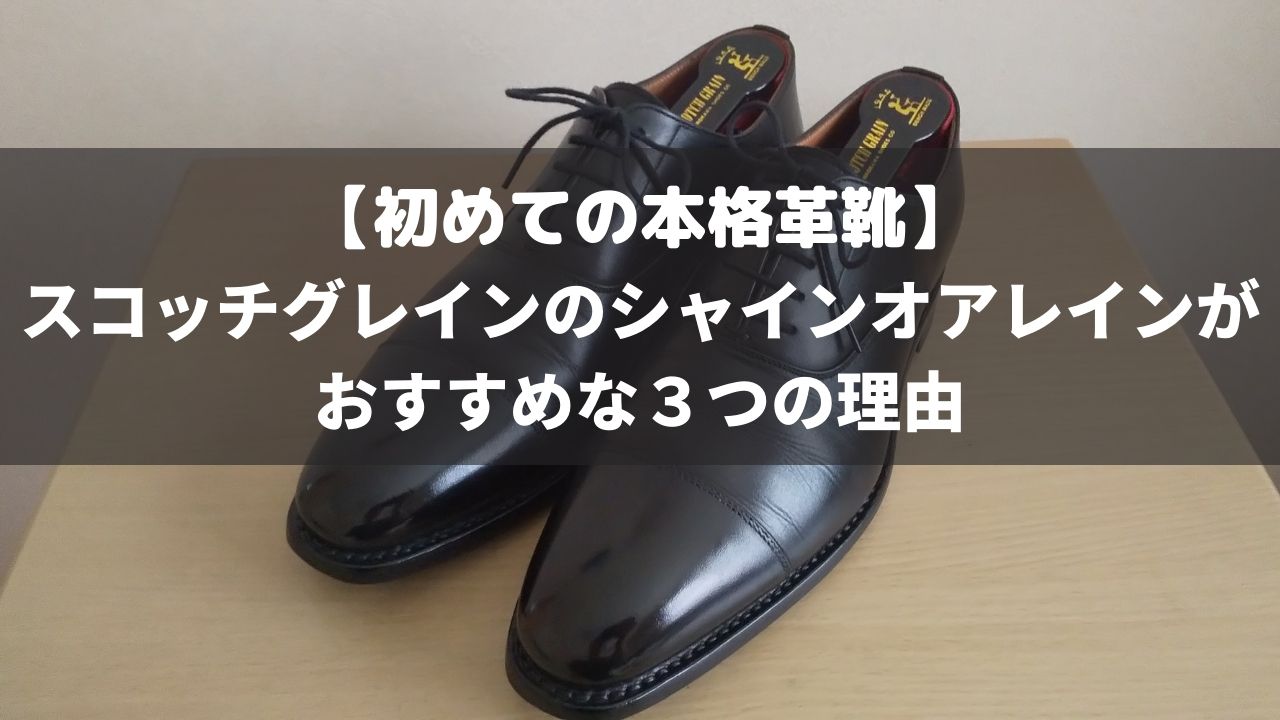 雨用の本格革靴はスコッチグレインのシャインオアレインがおすすめ【3つの理由で解説】